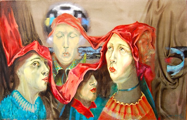 Alex Baciu, Patrafir, 100.70cm ulei pe panza